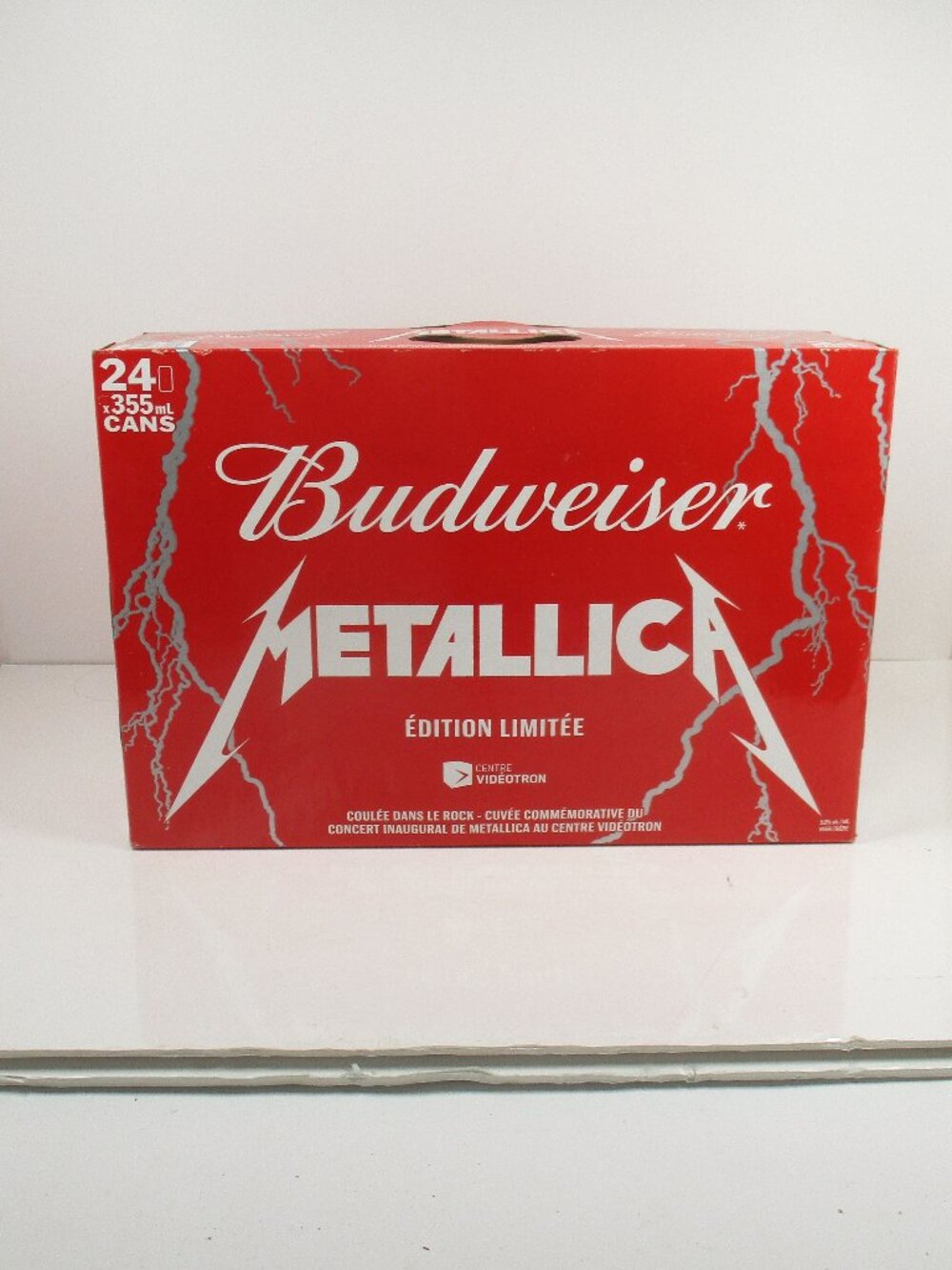 METALLICA Budweiser Limited Edition Case & 24 Beer Cans 2015 Only Sold In Quebec